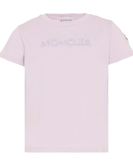 kids atelier moncler Girls Lilac Logo T-Shirt