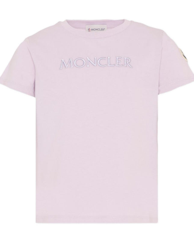 kids atelier moncler Girls Lilac Logo T-Shirt