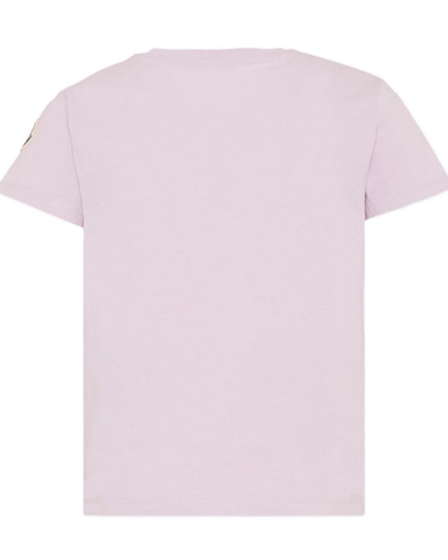 kids atelier moncler Girls Lilac Logo T-Shirt