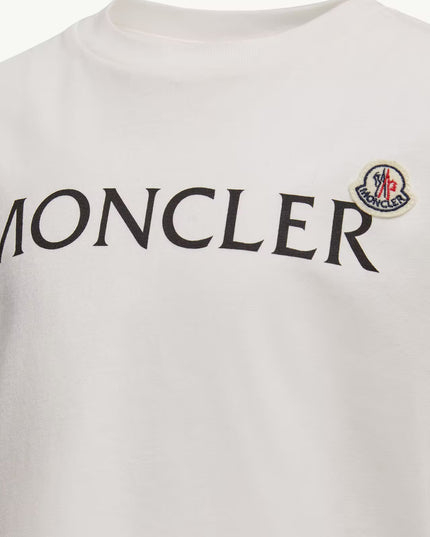 kids atelier moncler Kids White Logo T-Shirt