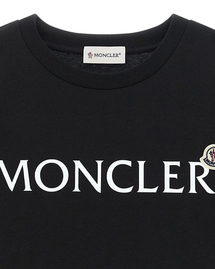 kids atelier moncler Kids Black Logo T-Shirt
