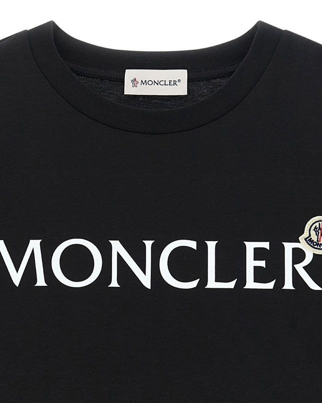 kids atelier moncler Kids Black Logo T-Shirt