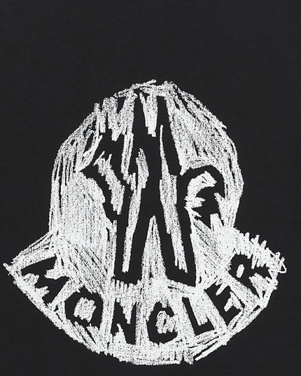 kids atelier moncler BLACK-SS T-SHIRT