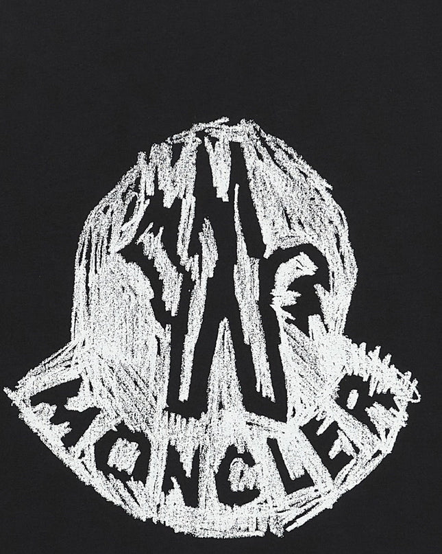 kids atelier moncler BLACK-SS T-SHIRT