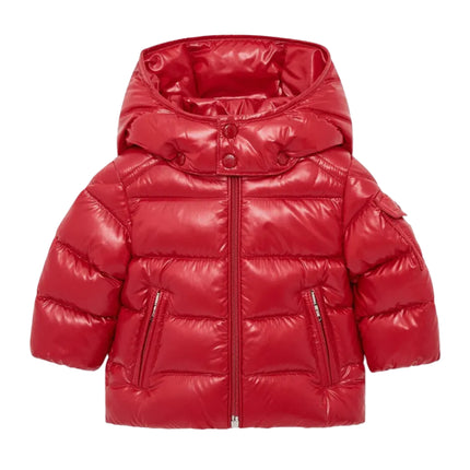 kids atelier moncler Medium Red Maya Padded Hooded Jacket