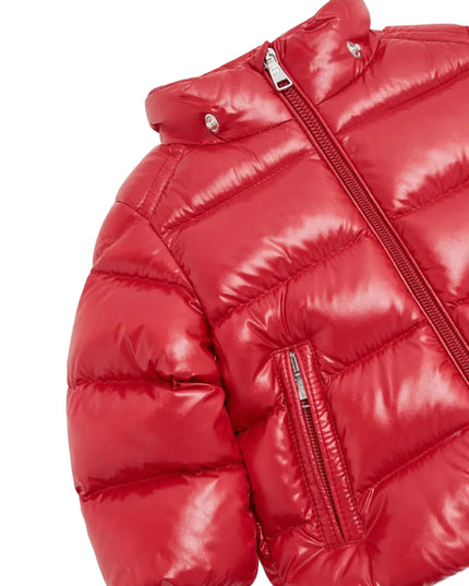 kids atelier moncler Medium Red Maya Padded Hooded Jacket