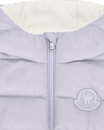 kids atelier moncler Light Purple Una Hooded Padded Jacket