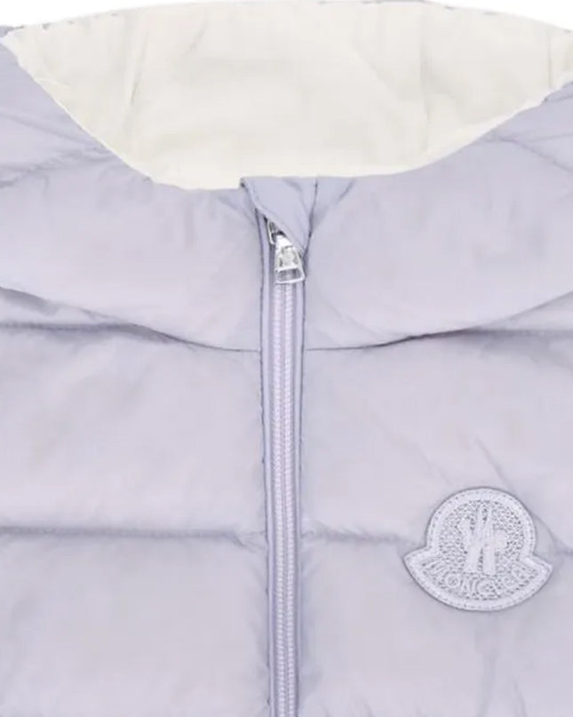 kids atelier moncler Light Purple Una Hooded Padded Jacket