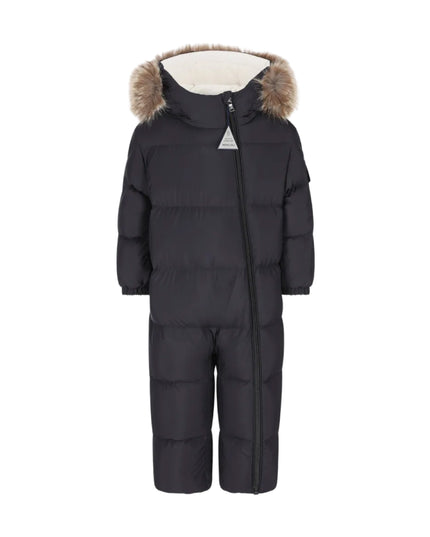 kids atelier moncler Navy Yorick Hooded Down Snowsuit