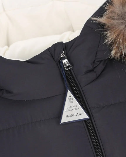 kids atelier moncler Navy Yorick Hooded Down Snowsuit