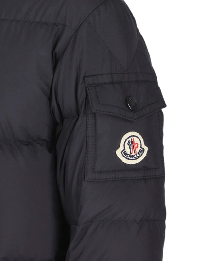 kids atelier moncler Navy Yorick Hooded Down Snowsuit