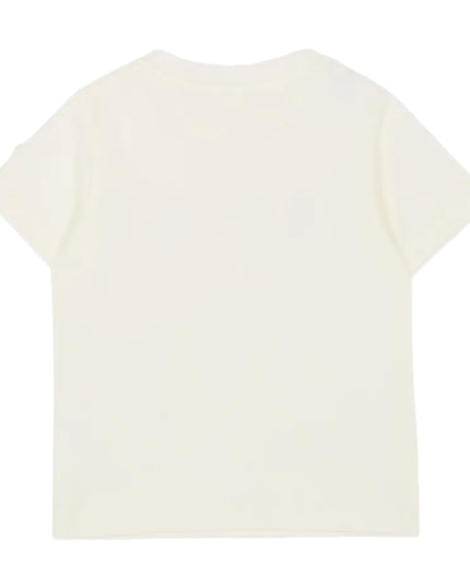 kids atelier moncler White Penguin-Print Cotton T-shirt