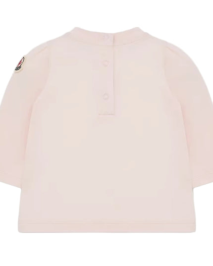 kids atelier moncler Light Pink Printed Stretch Cotton T-Shirt