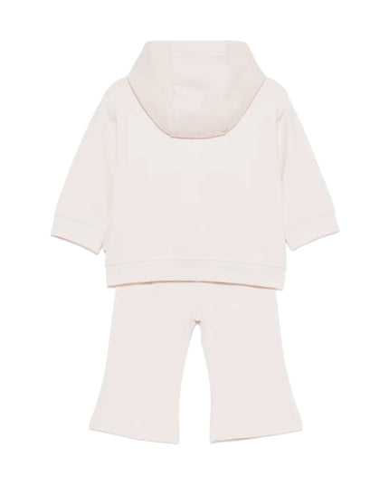 kids atelier moncler Light Pink Logo Patch Knitwear Set