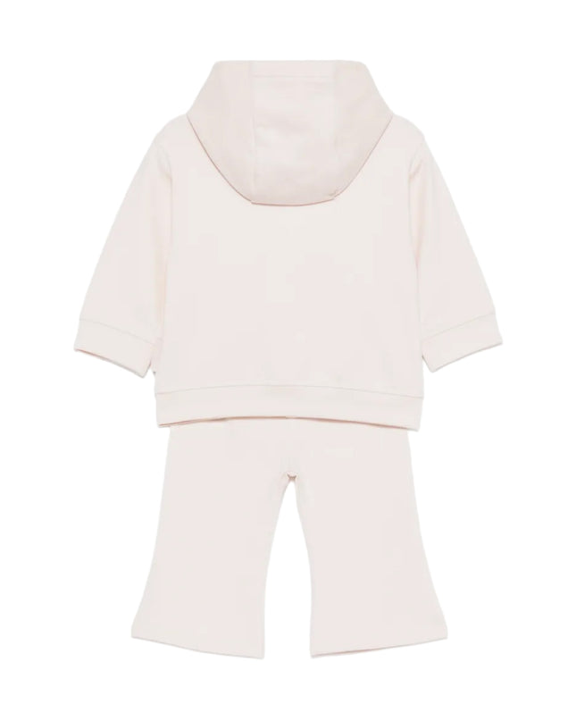 kids atelier moncler Light Pink Logo Patch Knitwear Set