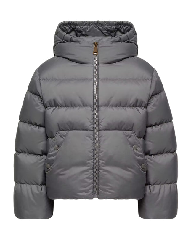 kids atelier moncler Dark Grey Xhante Water-Repellent Short Down Jacket