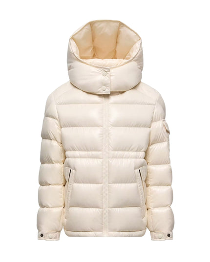 kids atelier moncler Beige Maire Hooded Down Jacket