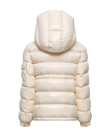 kids atelier moncler Beige Maire Hooded Down Jacket