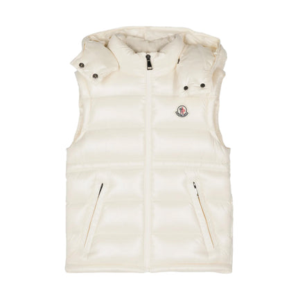 kids atelier moncler Beige Ania Hooded Down Vest