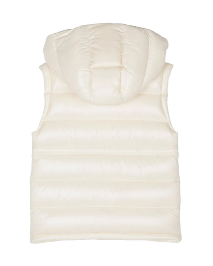 kids atelier moncler Beige Ania Hooded Down Vest