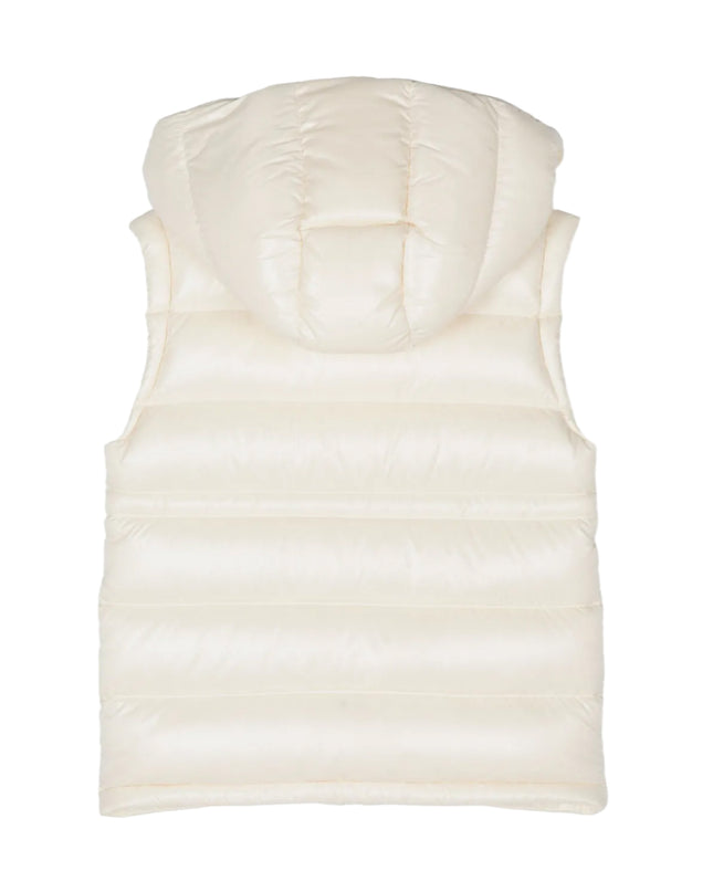 kids atelier moncler Beige Ania Hooded Down Vest