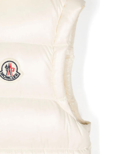 kids atelier moncler Beige Ania Hooded Down Vest