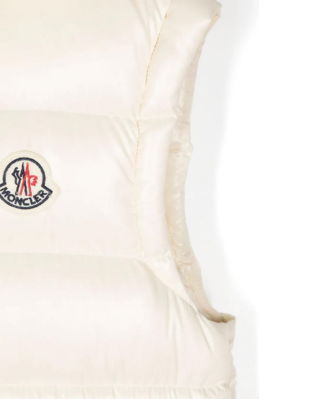 kids atelier moncler Beige Ania Hooded Down Vest
