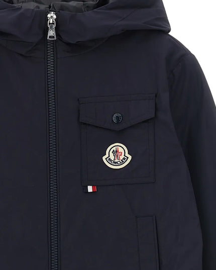 kids atelier moncler Navy Xavian Hooded Jacket