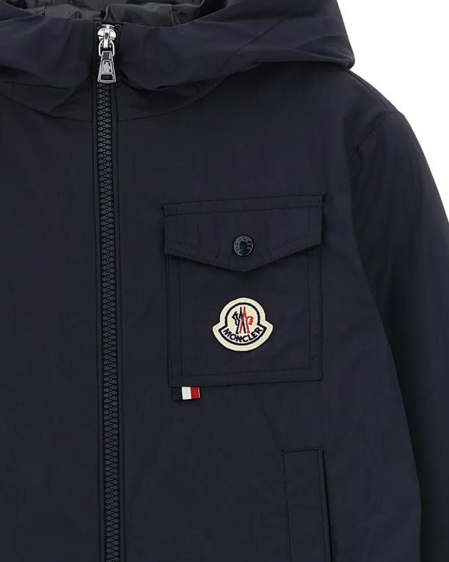 kids atelier moncler Navy Xavian Hooded Jacket