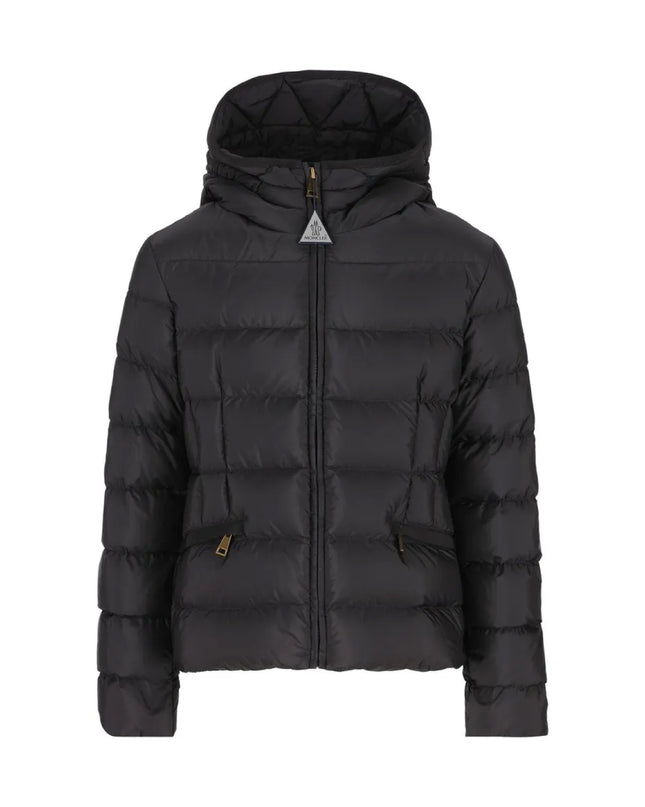 kids atelier moncler Black Avoce Hooded Down Jacket