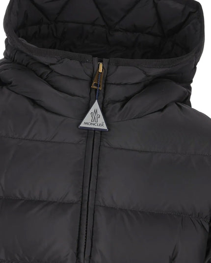 kids atelier moncler Black Avoce Hooded Down Jacket