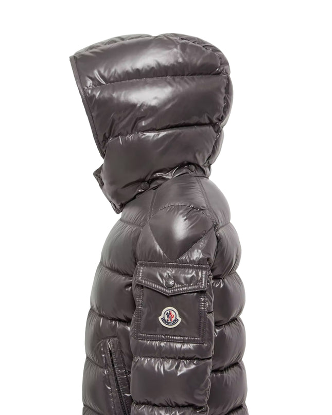 kids atelier moncler Charcoal New Moncler Maya Hooded Down Jacket