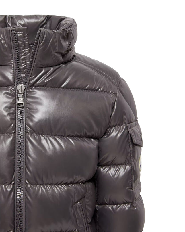 kids atelier moncler Charcoal New Moncler Maya Hooded Down Jacket