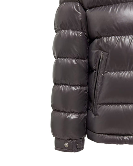 kids atelier moncler Charcoal New Moncler Maya Hooded Down Jacket