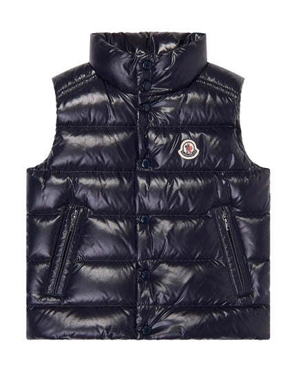 kids atelier moncler Navy Down Padded Tib Vest