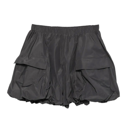 kids atelier moncler Charcoal Balloon-Silhouette Taffeta Shorts