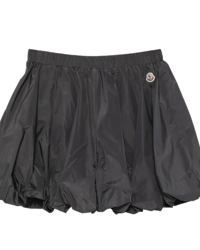 kids atelier moncler Charcoal Balloon-Silhouette Taffeta Shorts