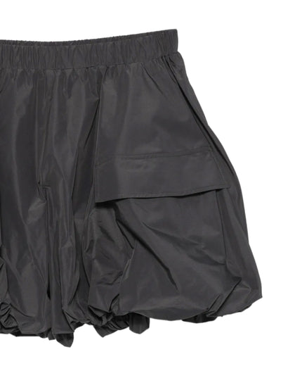 kids atelier moncler Charcoal Balloon-Silhouette Taffeta Shorts