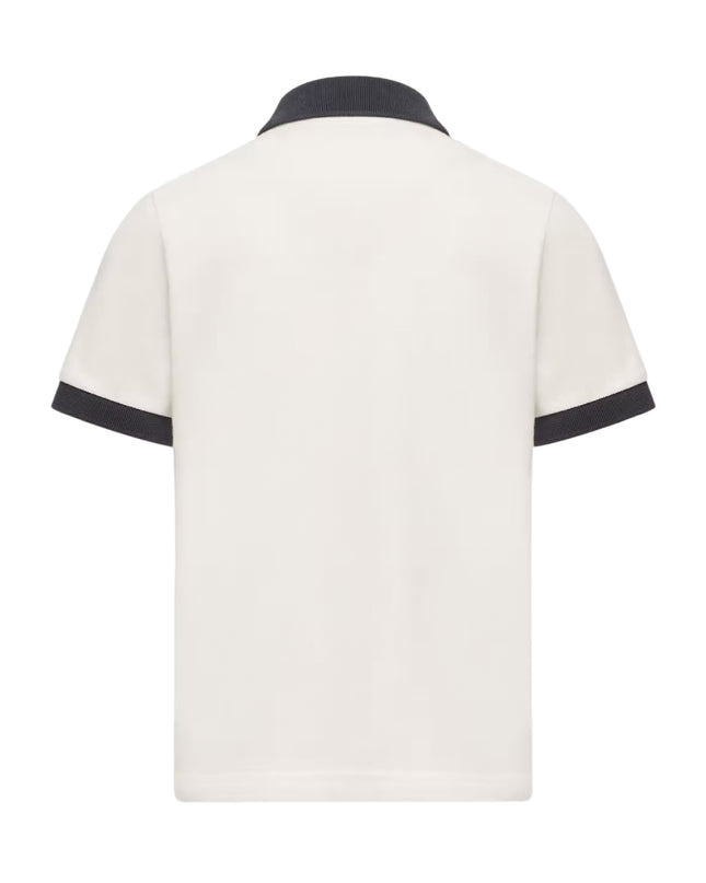 kids atelier moncler White Logo-Patch Polo