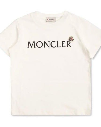 kids atelier moncler White Short-Sleeve Logo T-Shirt