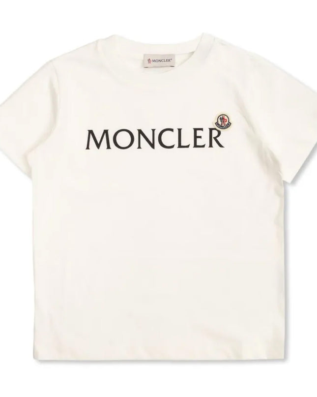 kids atelier moncler White Short-Sleeve Logo T-Shirt