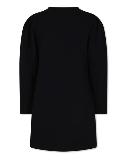Black Heart Bear Over Logo Print Dress