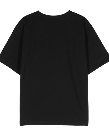 Black Heart Bear Print T-Shirt