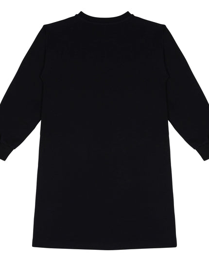 Black Hearts Print Dress
