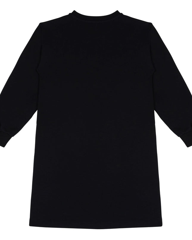 Black Hearts Print Dress
