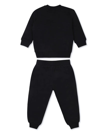 Black Teddy Bear Logo Tracksuit