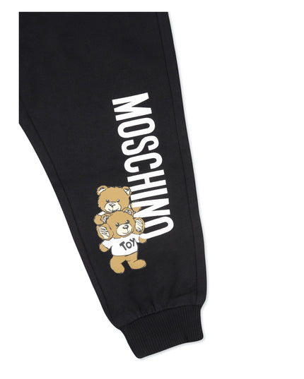 Black Teddy Bear Logo Tracksuit