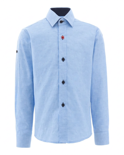 kids atelier moustache Blue Pineapple Dress Shirt