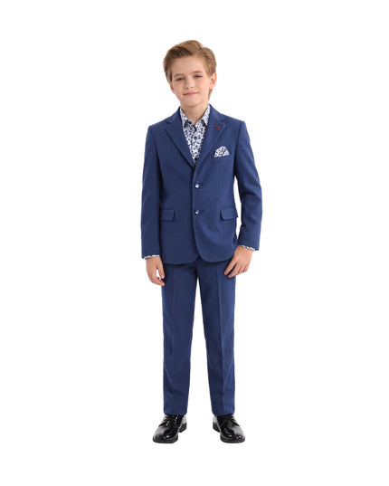 kids atelier moustache Navy Microdot Blazer
