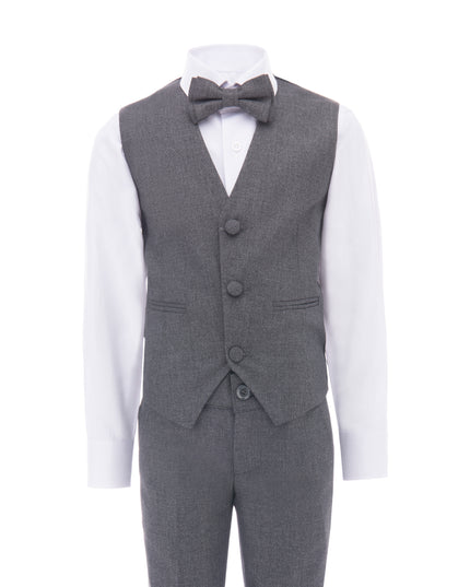 kids atelier moustache Gray Peak Lapel Tuxedo